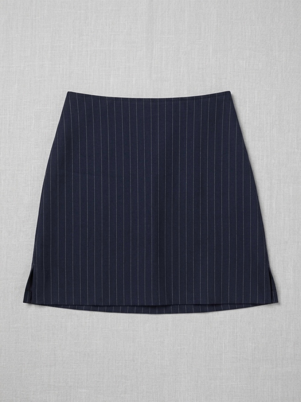 Vintage JM Collection Navy Pin Striped Mini Skirt